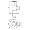 Кран угловой шаровый Professional 1/2"X1/2" NV-QP888 BLACK
