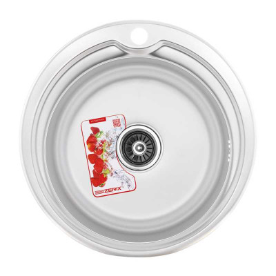 Кухонная мойка Zerix Z510-08-180D decor 