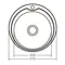 Кухонная мойка Zerix Z510-08-180D decor Кухонная мойка Zerix Z510-08-180D decor