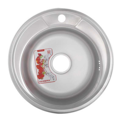 Кухонна мийка ZerixZ490-08-180D decor 