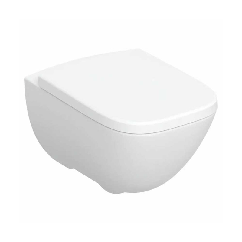 Чаша подвесного унитаза Geberit MODO Rimfree, овальная, зак.фор+сиденья,