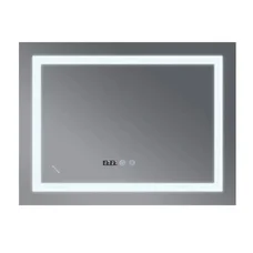 Дзеркало MIXXUS WARM MR02-100x60 з LED Touch, Anti-fog, годинник