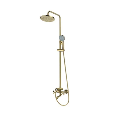 Душевая колонна со смесителем MIXXUS PREMIUM RETRO GOLD-009-J 