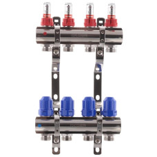 Коллекторный блок с расходомерами Koer KR.1110-04 1”x4 ways (KR2641)
