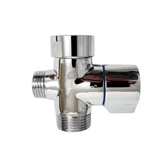 Перемикач для душу дивертор Zegor WKS-016 B W кран-ранок