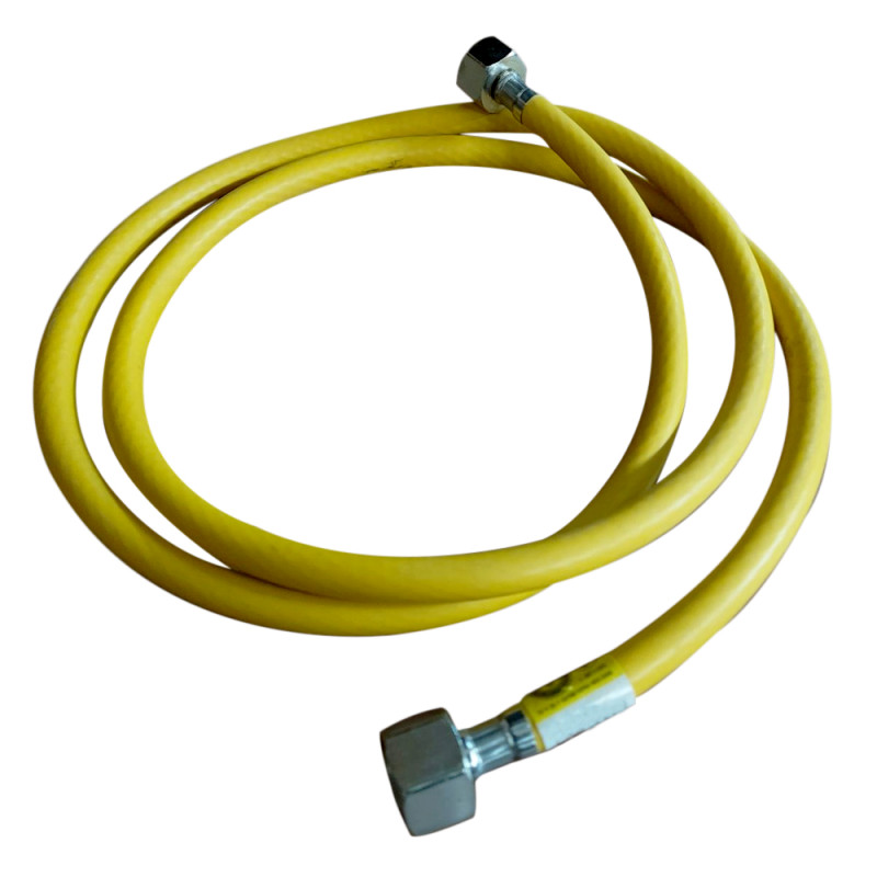 Шланг газовый 1/2", гайка-гайка, 0,6 м., желтый