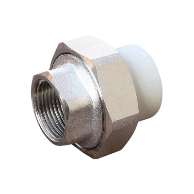 PP-R Муфта розбірна Vsplast 20х3/4" внутр. різьба (латунь) 