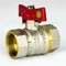Кран кульовий 602 Valve JG 3/4'' внутрішній-внутрішній, червоний метелик