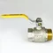 Кран кульовий для газу SANTAN 605, 1 1/2 " внутрішній-зовнішній, жовта ручка