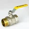 Кран кульовий для газ SANTAN 605, 1 1/4 " внутрішній-зовнішній, жовта ручка