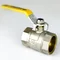 Кран шаровый для газа SANTAN 600, 1 1/4" внутренний – внутренний, желтая ручка