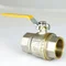 Кран шаровый для газа SANTAN PREMIUM 600, 1 1/2" внутренний- внутренний, желтая ручка