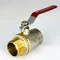 Кран кульовий для води SANTAN PREMIUM 605, 1 1/4 " внутрішній-зовнішній, червона ручка
