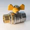 Кран кульовий для газу SANTAN Professional 607, 3/4 " зовнішній-внутрішній, жовтий метелик
