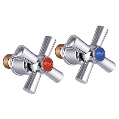 Ручки для змішувача з кран-буксами Zerix HANDLES SET-A722 кераміка (ZX2952)