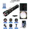 Фонарь NIGHT VISION FLUORESCENCE KEZU G02/AK177D-WHITE LASER LED PM60-TG, 8x18650 3.7V, power bank, ЗУ Type-C, zoom Фонарь NIGHT VISION FLUORESCENCE KEZU G02/AK177D-WHITE LASER LED PM60-TG, 8x18650 3.7V, power bank, ЗУ Type-C, zoom