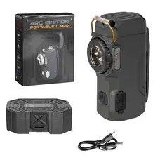 Фонарь MULTIFUNCTIONAL D50-SMD black, Li-Ion аккумулятор, индикация заряда, зажигалка, ЗУ Type-C, Box