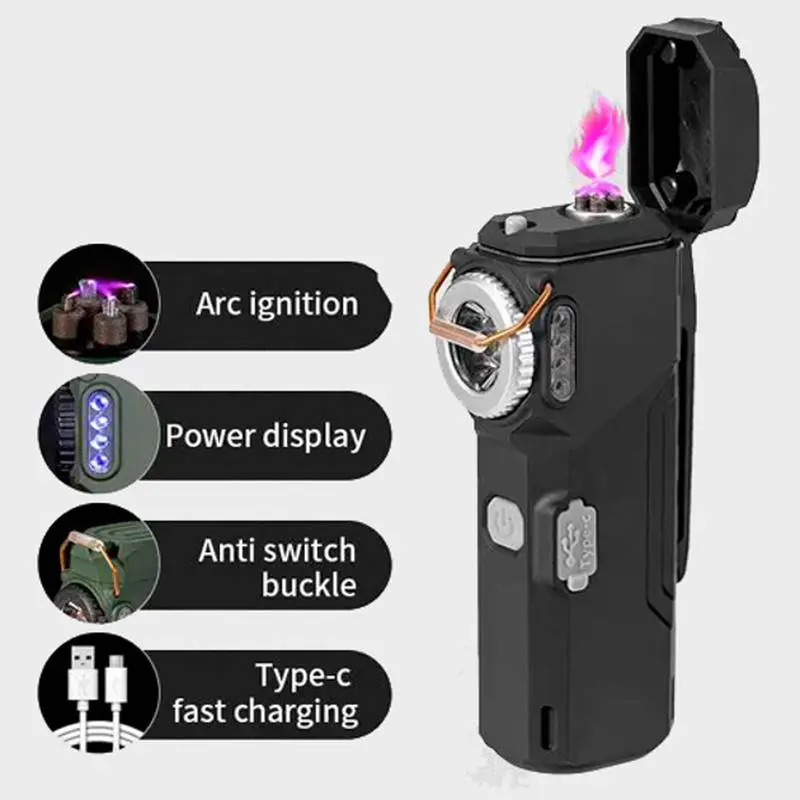 Ліхтар MULTIFUNCTIONAL D51-SMD green, Li-Ion акумулятор, індикація заряду, запальничка, ЗП Type-C, Box Ліхтар MULTIFUNCTIONAL D51-SMD green, Li-Ion акумулятор, індикація заряду, запальничка, ЗП Type-C, Box