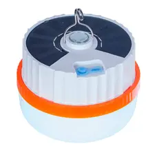 Фонарь кемпинг T2-SMD, Li-Ion аккум., солнечная панель, ЗУ Type-C, крючок