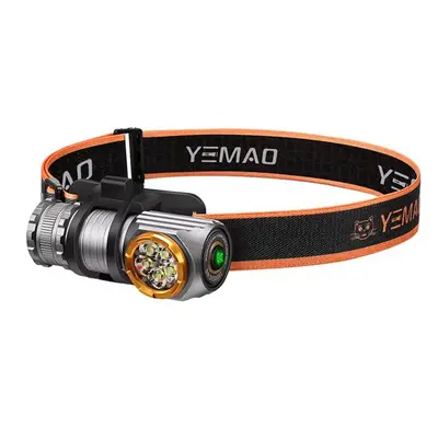 Налобный фонарь YEMAO YM-T355X, 2000LM, аккумуляторы 18650+18350 (3200+1500 mAh), с красным светом