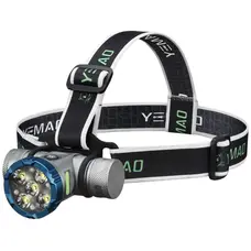 Налобний ліхтар YEMAO YM-T755X, 3000LM, акумулятор 2x21700 (4200 mAh), із червоним світлом