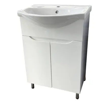 Шкаф прямой Етюд 55 с умывальником Cersanit Savini 55