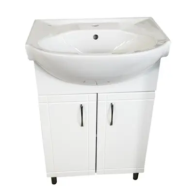 Шкаф прямой Нота 56 с умывальником Kolo Solas 56