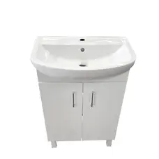 Тумба Arteco 60 белая с умывальником Arteco 60