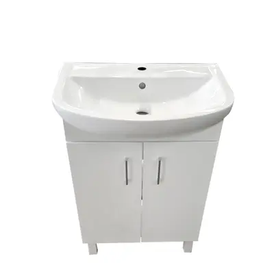 Тумба Arteco 60 белая с умывальником Arteco 60