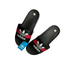Шльопанці для пляжу Adidas 40-45 р чорно-червоно-білі 