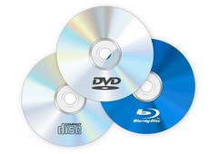 Диски CD, DVD, Blue-ray 