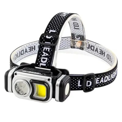 Ліхтар налобний HX-T60, 5SMD+CO, білий, червоний, вологозахист, магніт, АКБ 1x18650, ЗП Type-C