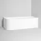 Ванна пристенная R1 CORIAN White с донный клапан up-down, сифоном; 180x90x55 см