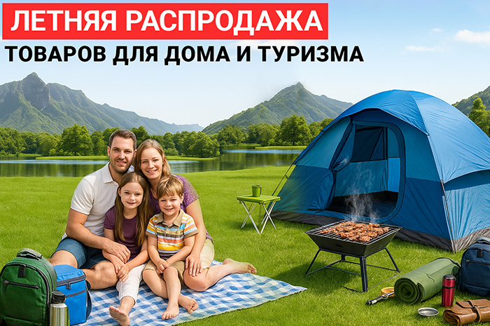ЛЕТНЯЯ РАСПРОДАЖА ТОВАРОВ ДЛЯ ДОМА И ТУРИЗМА