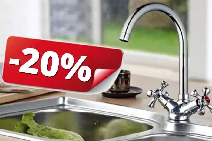 Распродажа смесителей SOLONE скидка 20%