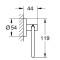 40689DL1 Essentials Тримач д/паперу, золото Brushed Warm suset (1 сорт)