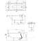 uBQ170OBE2V-01 OBERON Ванна 170х75см