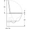 500.683.00.2 Комплект підвісного унітаза Geberit Smyle Square воронкоподібний, закрита форма, Rimfree, з сидінням із кришкою, що накриває сидіння: Білий