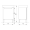 K99026000 Rekord Набір: шафка під умивальник 60 см з умивальником 60см (89545 + К919652/К91962)