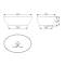 1513136 OVALE раковина тонкостінна