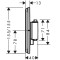 15574000 HG ShowerSelect Comfort E ShowerSelect Comfort E Зовнішня частина термостату, хром