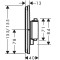 15583670 HG ShowerSelect Comfort Q Зовнішня частина термостата на 2 споживачі, чорний матовий