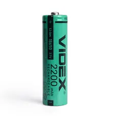 Аккумулятор Videx литий-ионный 18650 (без защиты) 2200mAh bulk/1шт