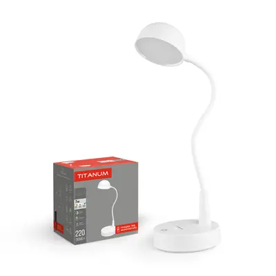 Настольная LED-лампа с аккумулятором TITANUM TLTF-012W 7W 3000-6000K