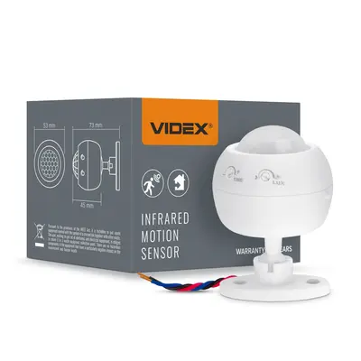 Датчик движения и освещенности VIDEX VL-SPS27W 220V 1200W инфракрасный