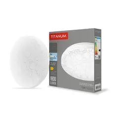 Светильник LED настенно-потолочный TITANUM 24W 5000K «Кольца»