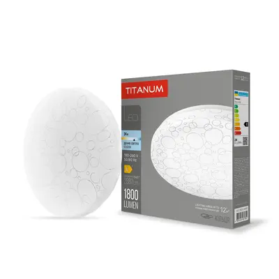 Светильник LED настенно-потолочный TITANUM 24W 5000K «Кольца»