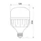 LED лампа TITANUM A138 50W E27 6500К