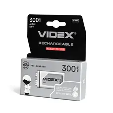 Аккумуляторы Videx 6HR61 300mAh blister/1шт
