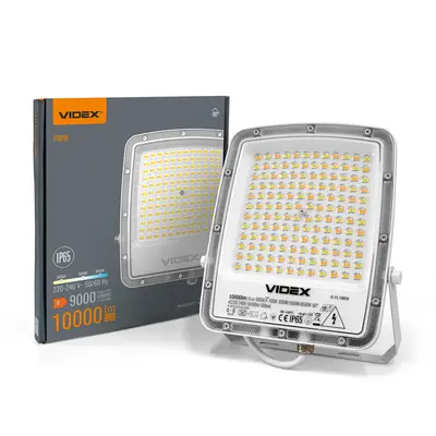 Светодиодный прожектор VIDEX F5 100W 3000-5000-6500K 230V Белый (VL-F5-100CW)